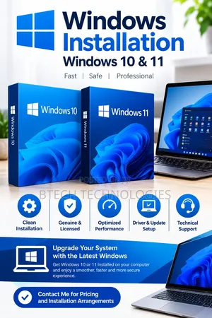 Windows 10 & 11 Installation Services for Laptops and PCs