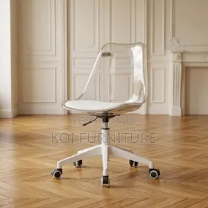 Adjustable Clear Swivel Chair | Home Ergonomic Seat
