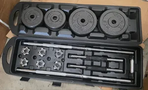 50kg Dumbbells Weight Set With Barbells and Carrier Case With Wheels
