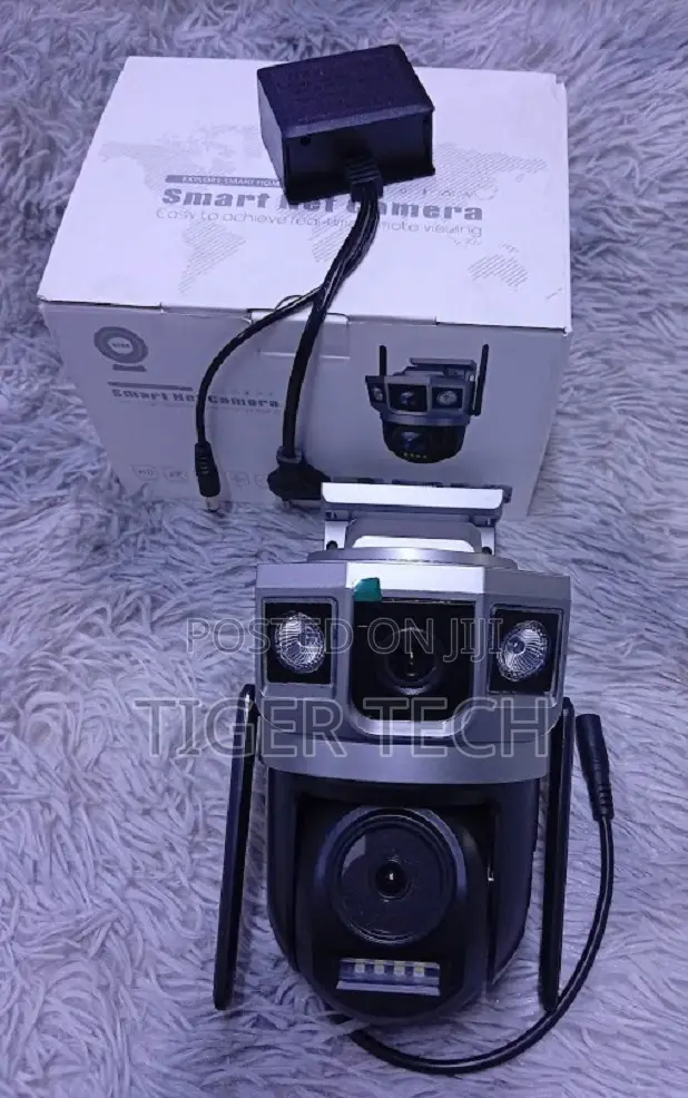 4MP 2-Way Talk 4G LTE Dual Lens PTZ Camera-AC Power