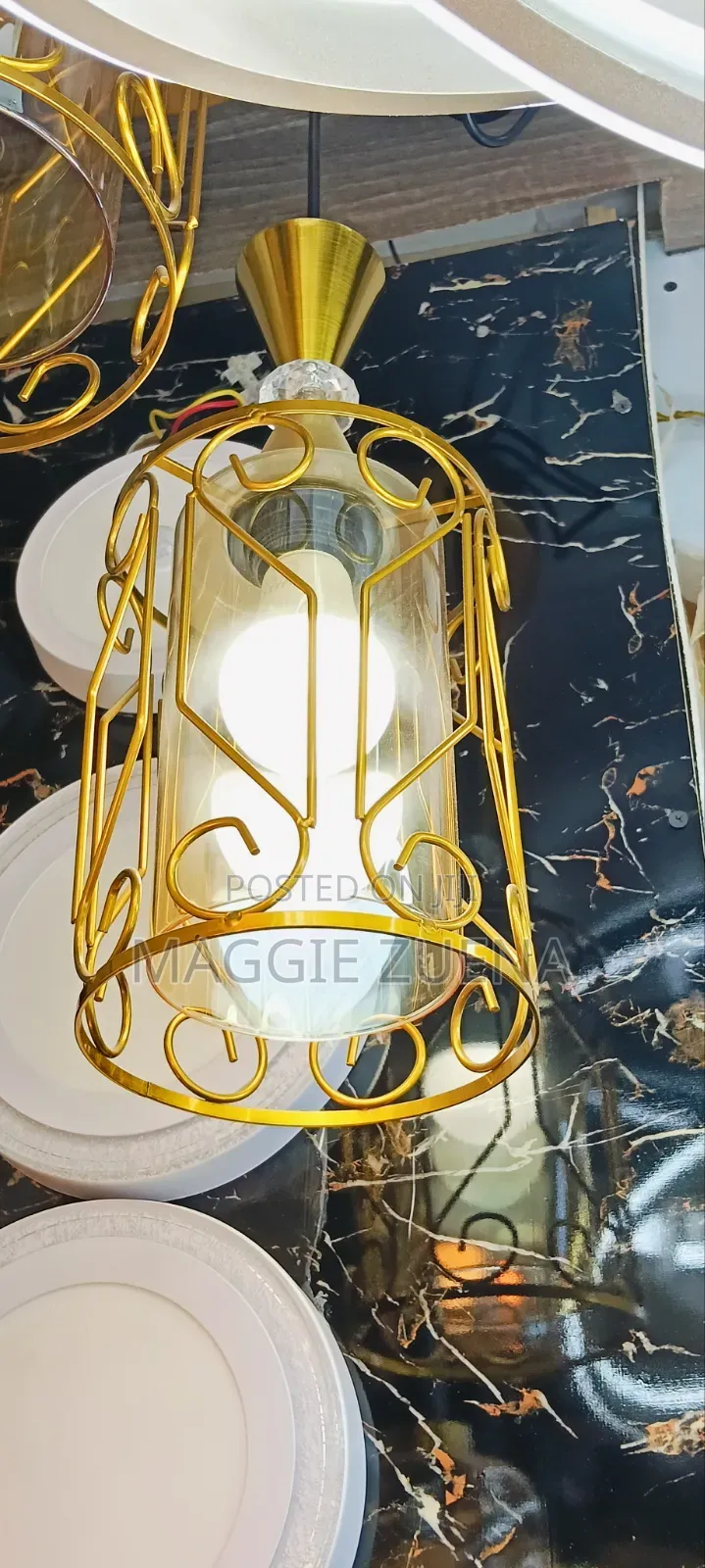 Gold Pendant Light