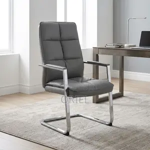 Office Chair : Ergonomic Gray Executive Visitor Seat