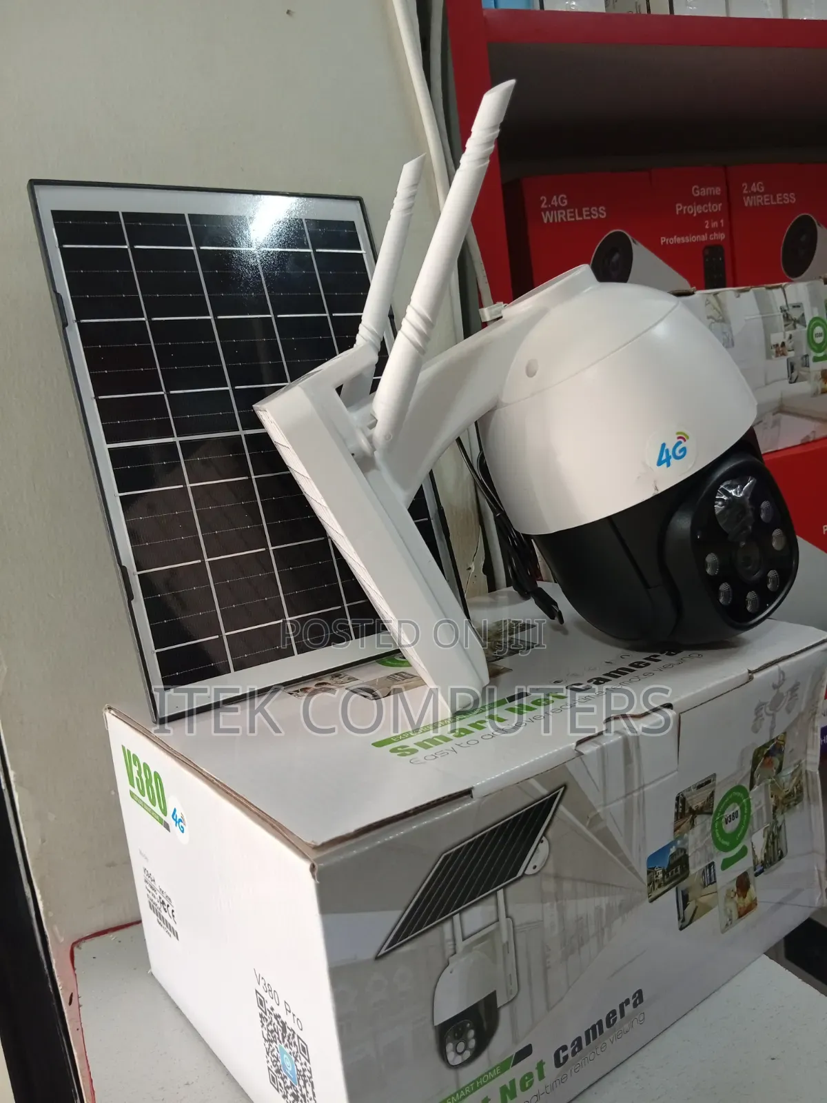 Solar Powered V380 4G CCTV Camera for Rural Home Security