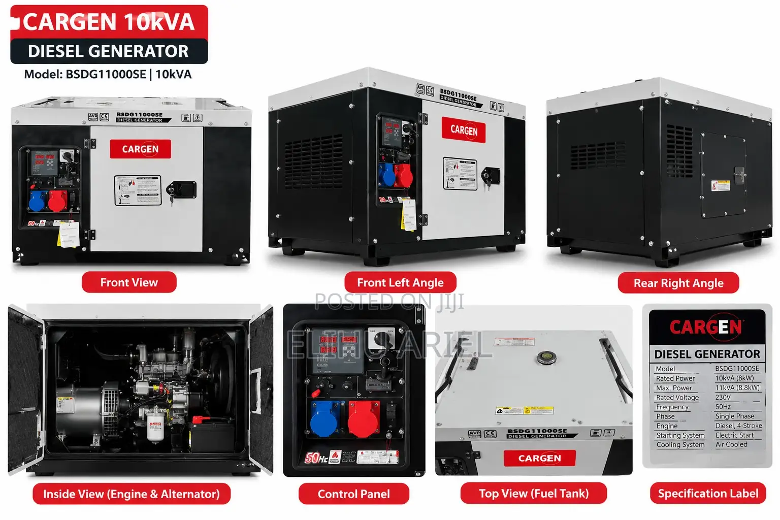 10kva Cargen Generator With Ats Included