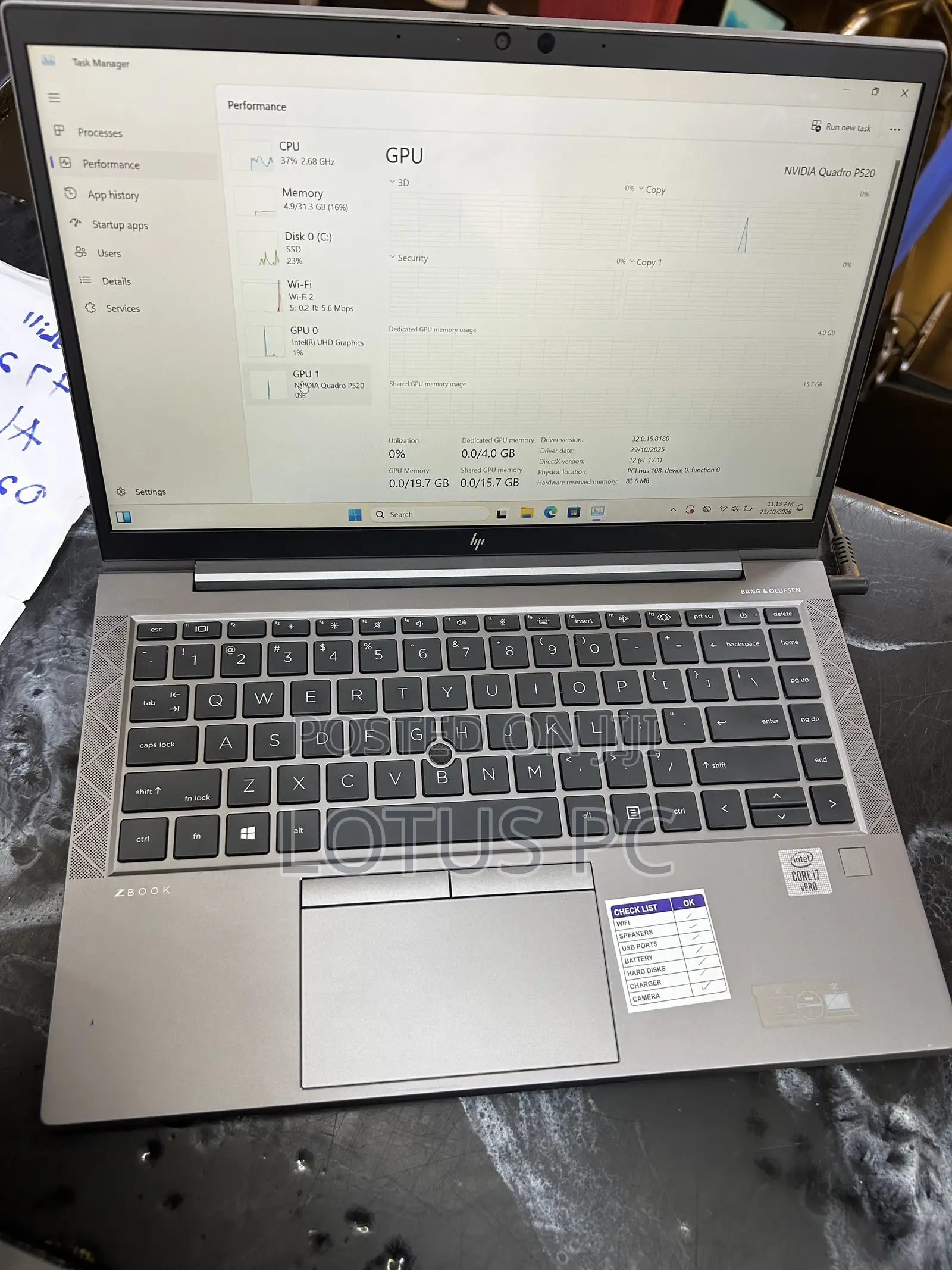 Laptop HP ZBook Firefly 14 G7 32GB Intel Core i7 SSD 1T