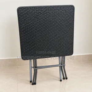 Foldable Table: Black Square Folding Table