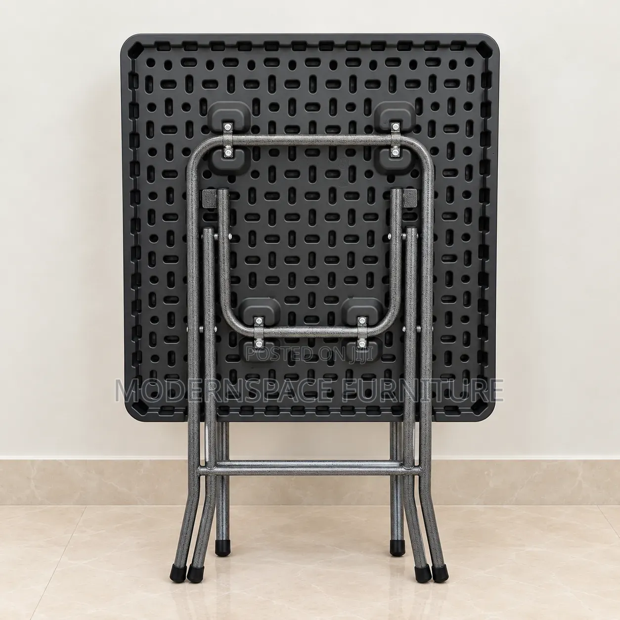 Foldable Table: Black Square Folding Table