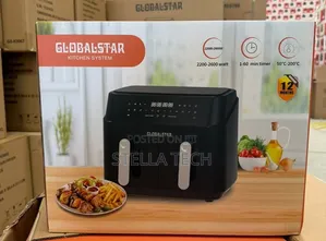 Globalstar 7L+7L Dual Basket Air Fryer (Model GS-K1445),