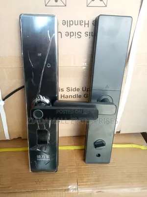 Black Smart Door Handle Lock - Fingerprint - Sovanga - New