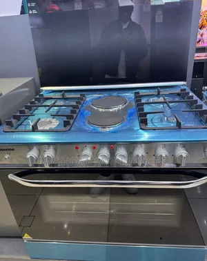 60*90cm Hisense 4+2 Standing Cooker With Electric Oven and Wok Burner