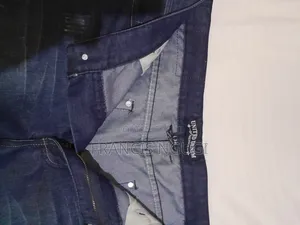 Men's Blue, Slight Rugged Denim Jeans