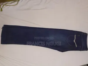 Men's Blue, Slight Rugged Denim Jeans