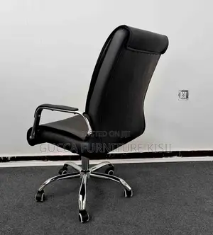 Medium Back Ergonomic Leather Workstation Chair