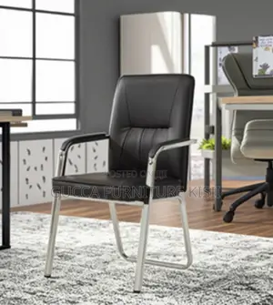 Cantilevered Faux Leather Midback Visitor's Chair