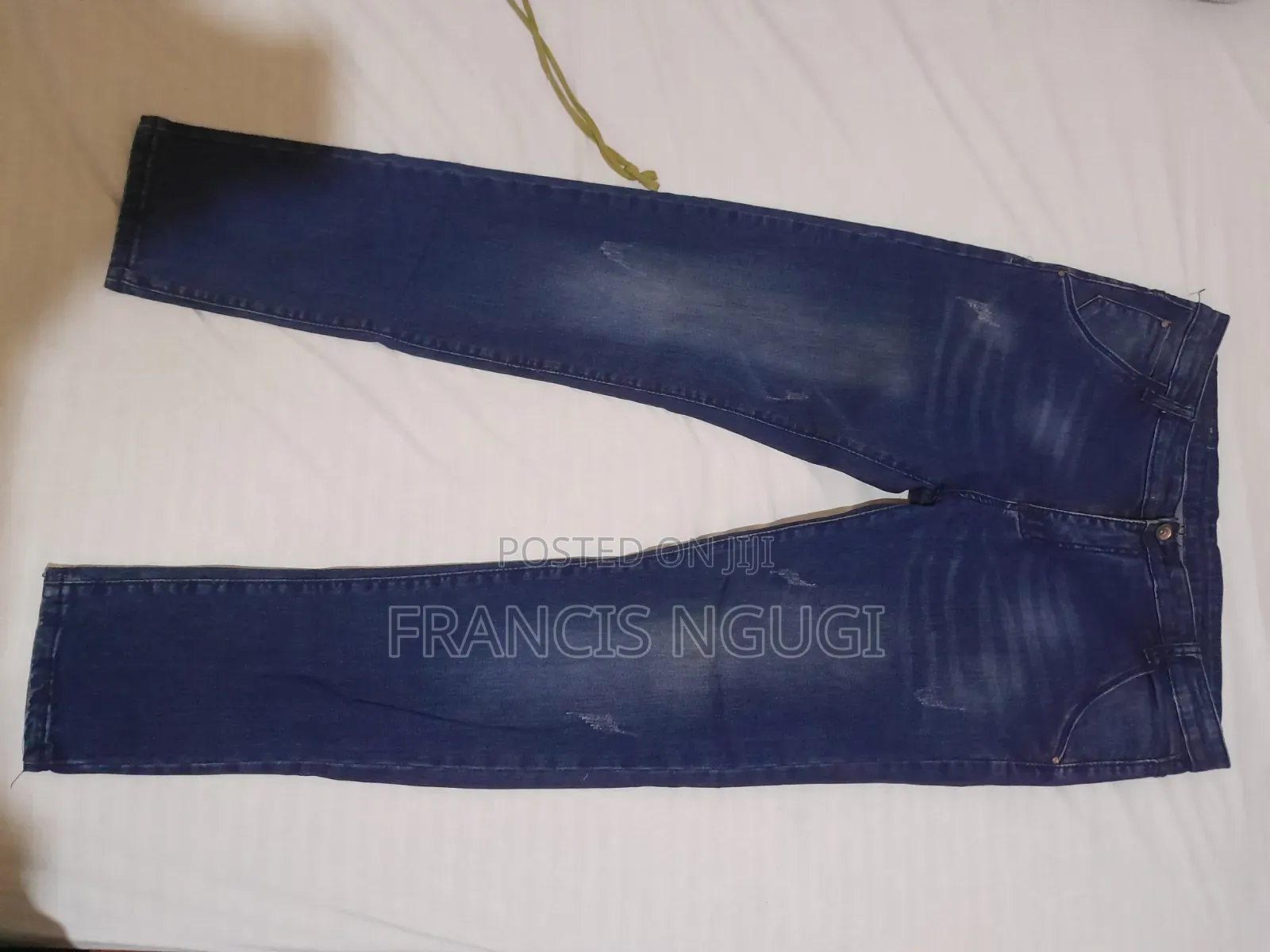 Men's Blue, Slim Fit, Denim/Jeans