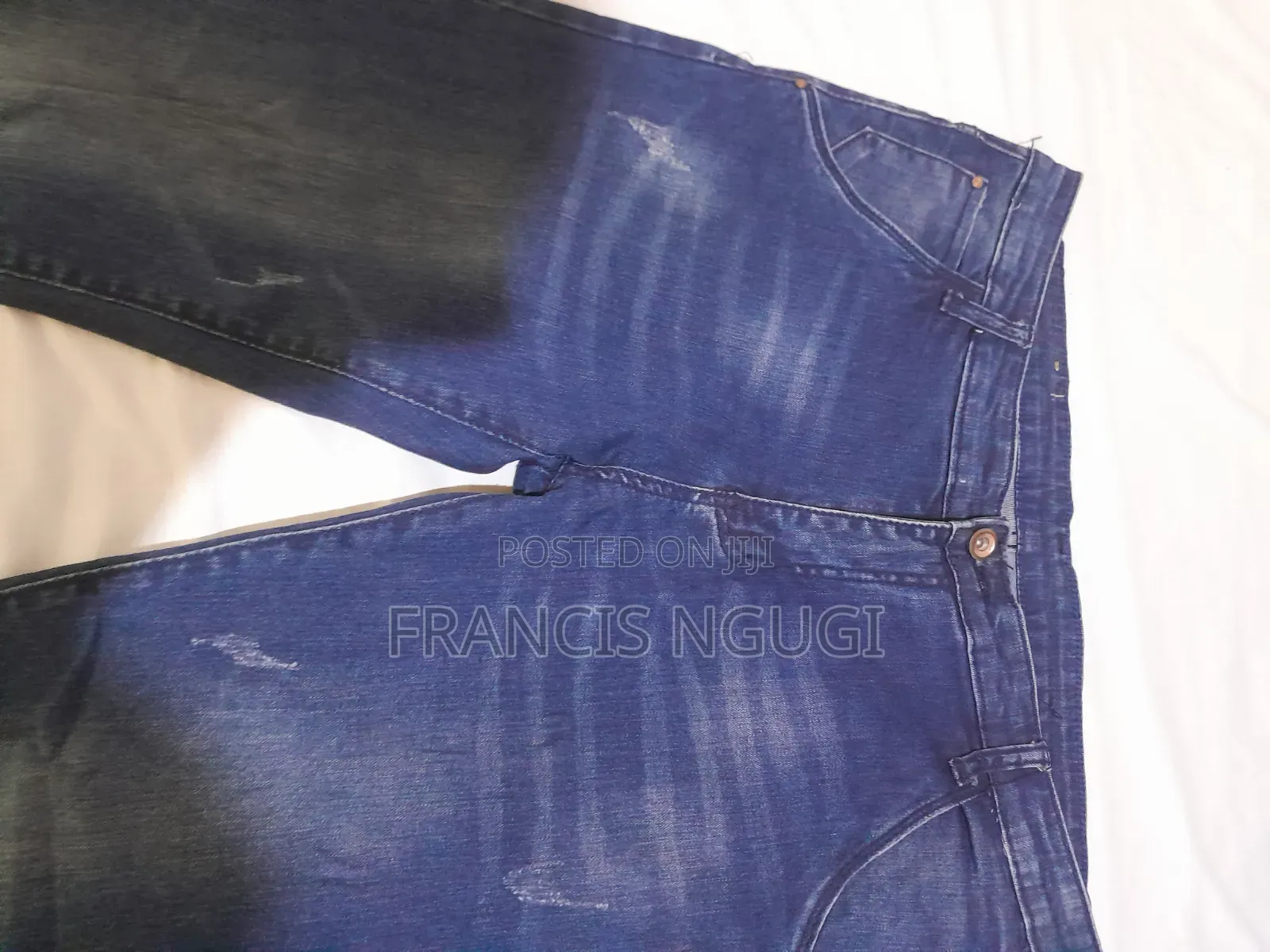 Men's Blue, Slim Fit, Denim/Jeans