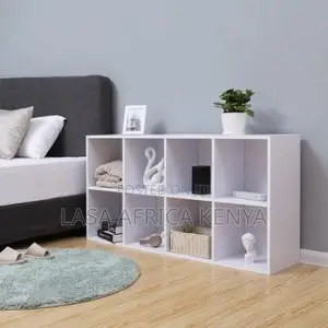 8-Cube Bookcase for Home and Office - White