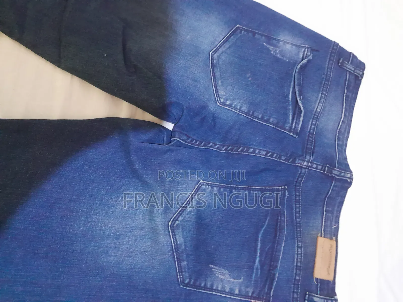 Men's Blue, Slim Fit, Denim/Jeans