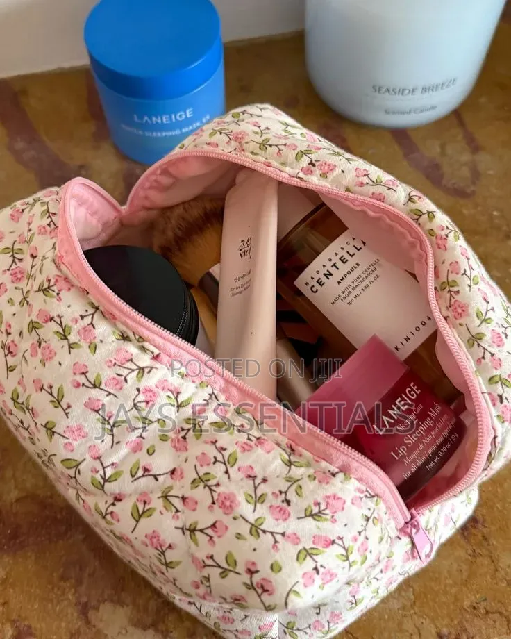 Portable, Floral Essentials Bag