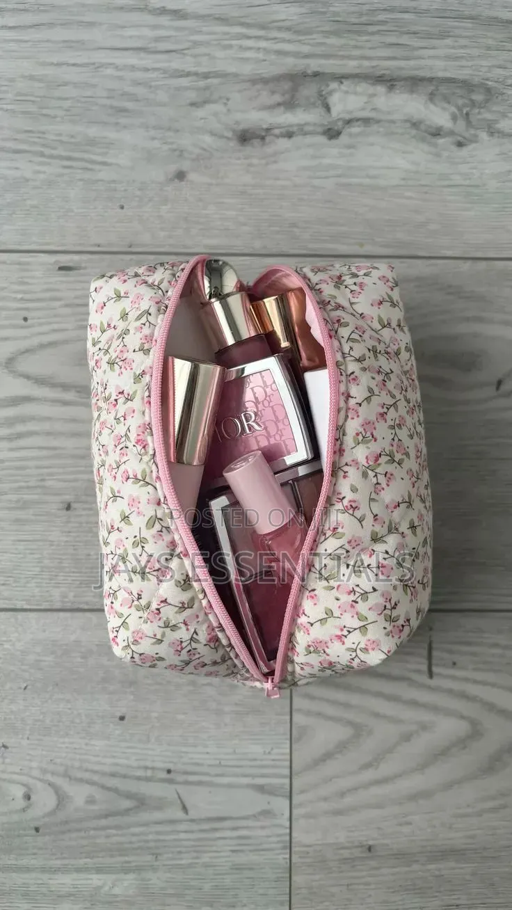 Portable, Floral Essentials Bag
