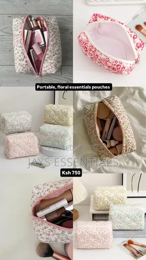 Portable, Floral Essentials Bag