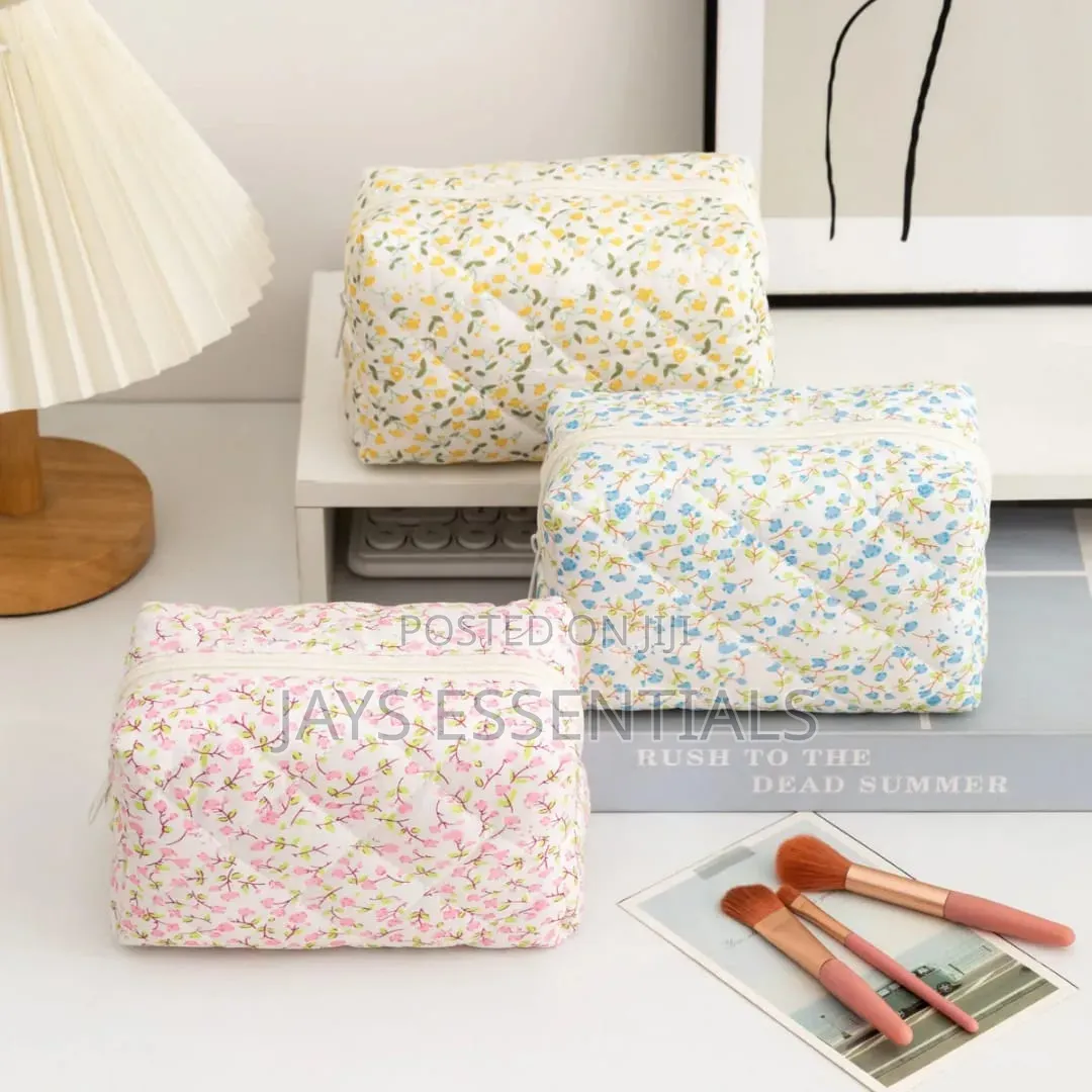 Portable, Floral Essentials Bag