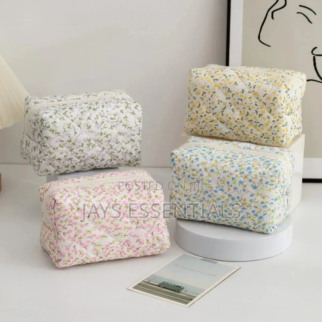 Portable, Floral Essentials Bag