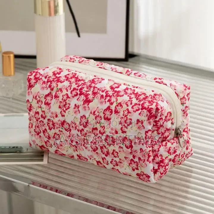 Portable, Floral Essentials Bag