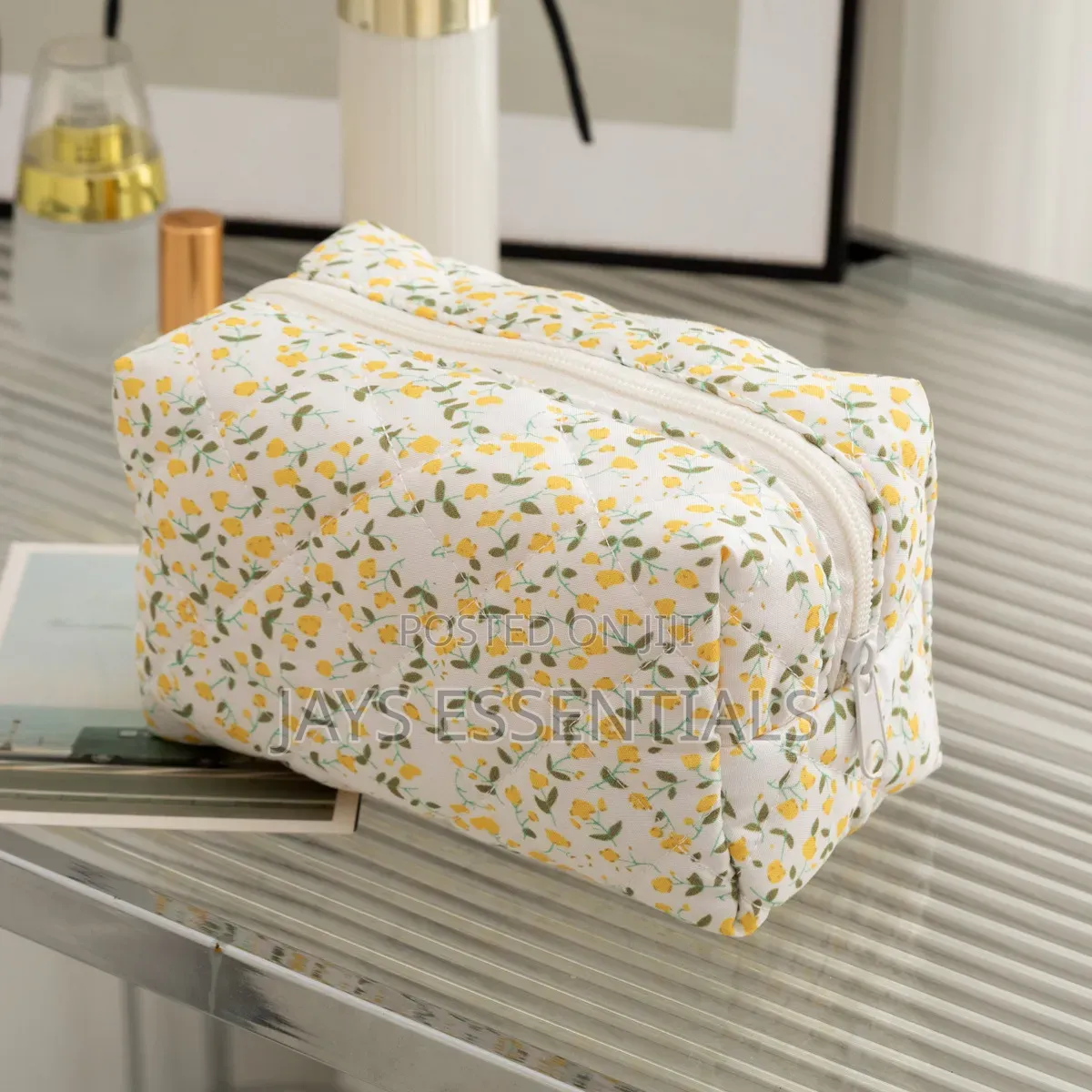 Portable, Floral Essentials Bag