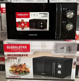 20 Litres Silver Globalstar Manual Microwave With Handles