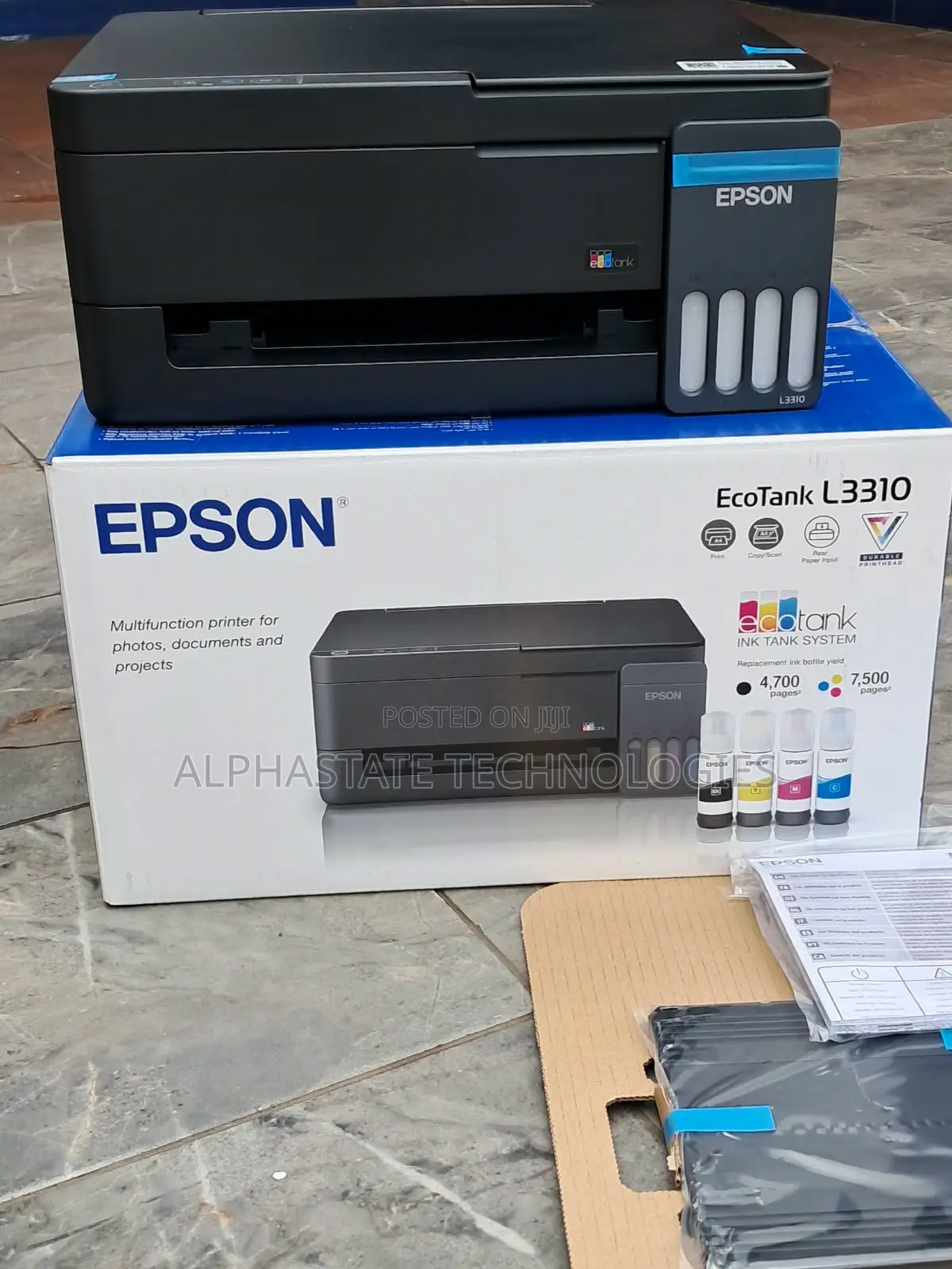 Epson EcoTank L3310 Refillable Ink Printer With Scanner and Copier