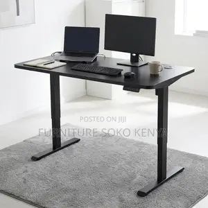 1400MM Black Height Adjustable Table | Electric Sit Stand Desk