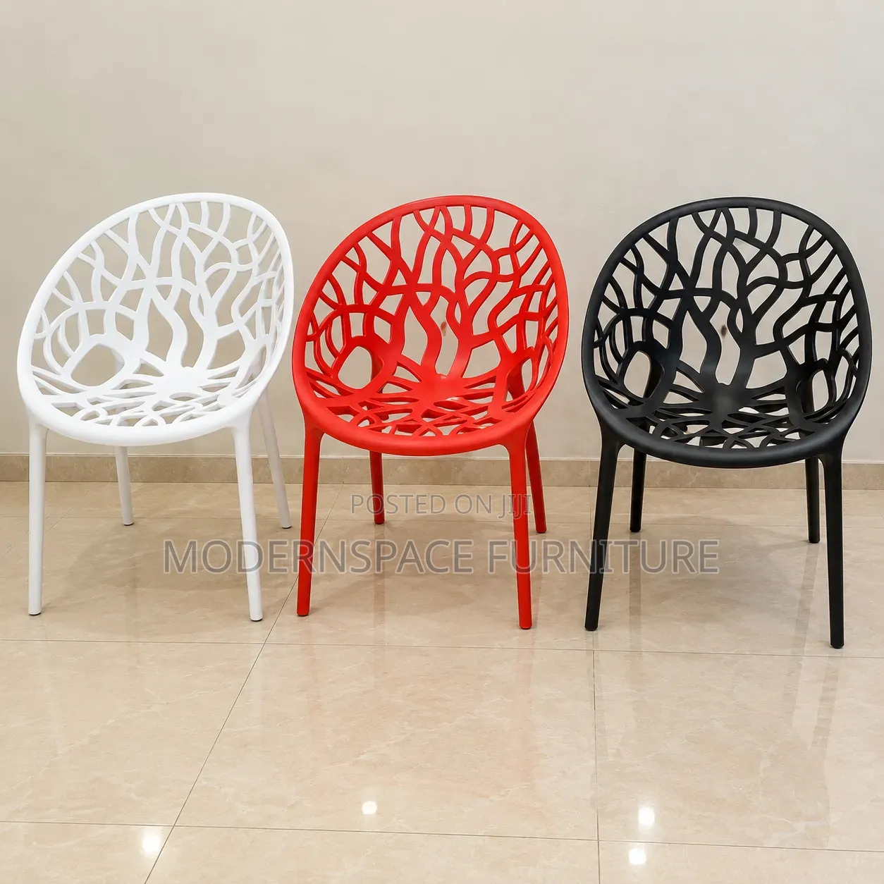 Modern Plastic Dining Chair for Home and Garden