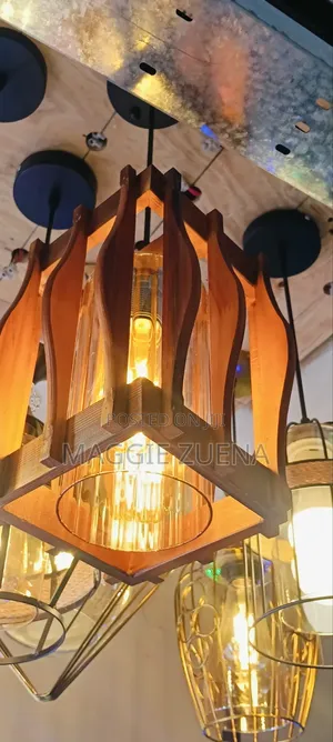 Wooden Model Hanging Light