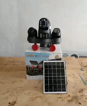 V380 Innovative Quad Lens Solar Powered CCTV System