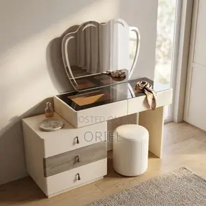 Modern Dressing Table With Mirror – Stylish Vanity With Storage