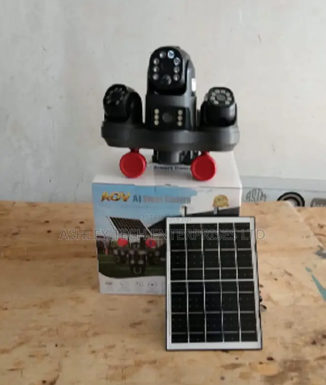 V380 Modern Outdoor Wireless CCTV Camera With Solar Panel