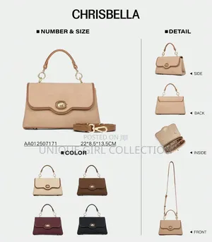 Chrisbella Luxury Top-Handle Crossbody Bag – Chic & Classic Style