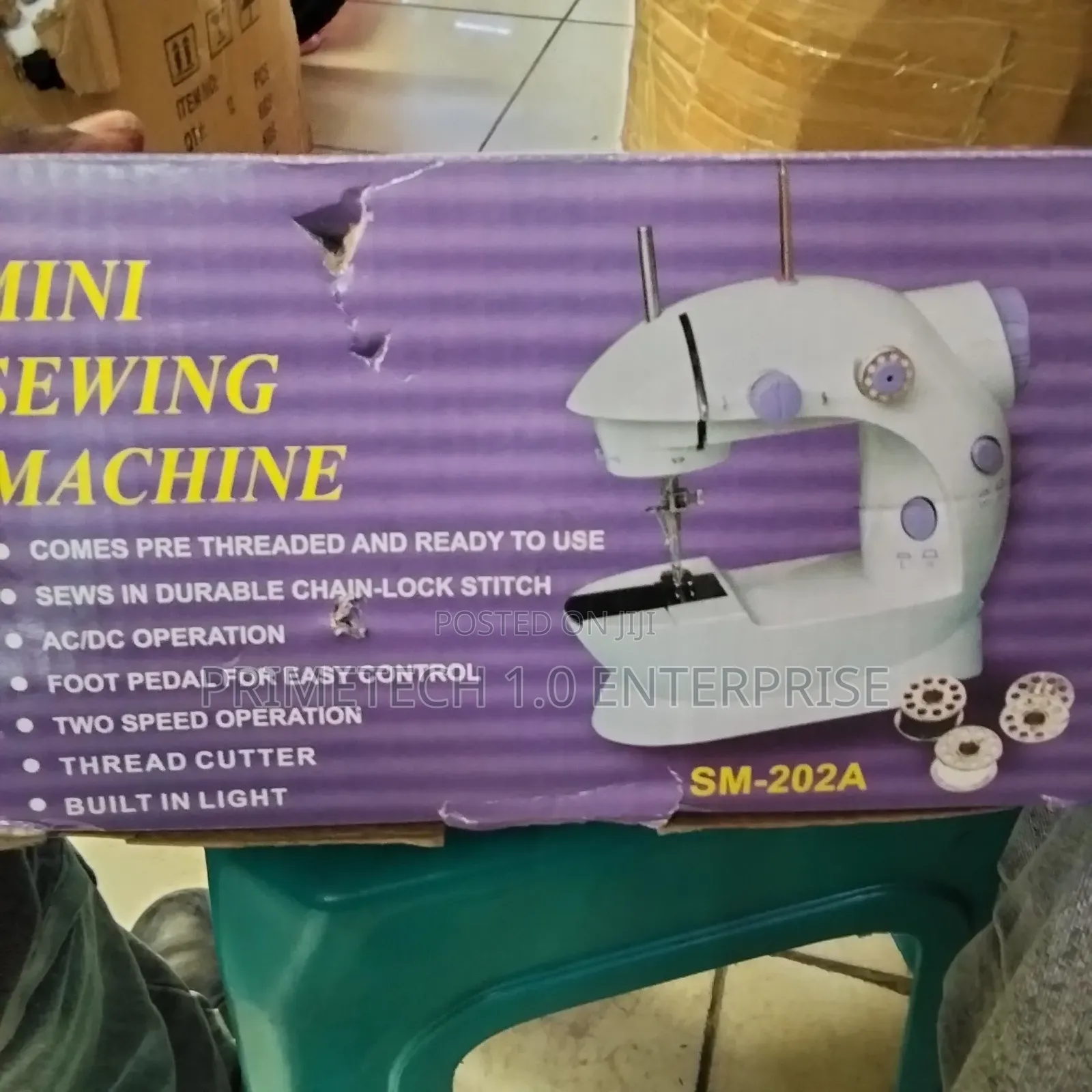 Electric Portable Mini Sewing Machine-White