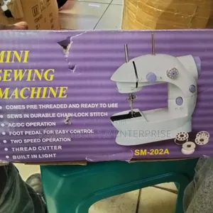 Electric Portable Mini Sewing Machine-White