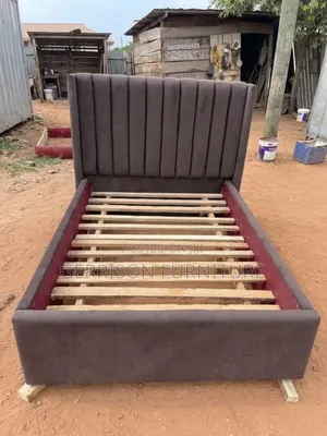 Executive Brown Upholstered Bed
