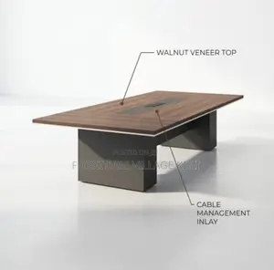2000mm Executive Boardroom Tables With Gromets