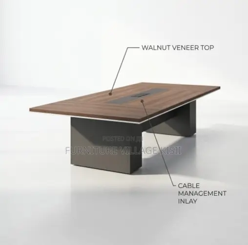 2000mm Executive Boardroom Tables With Gromets