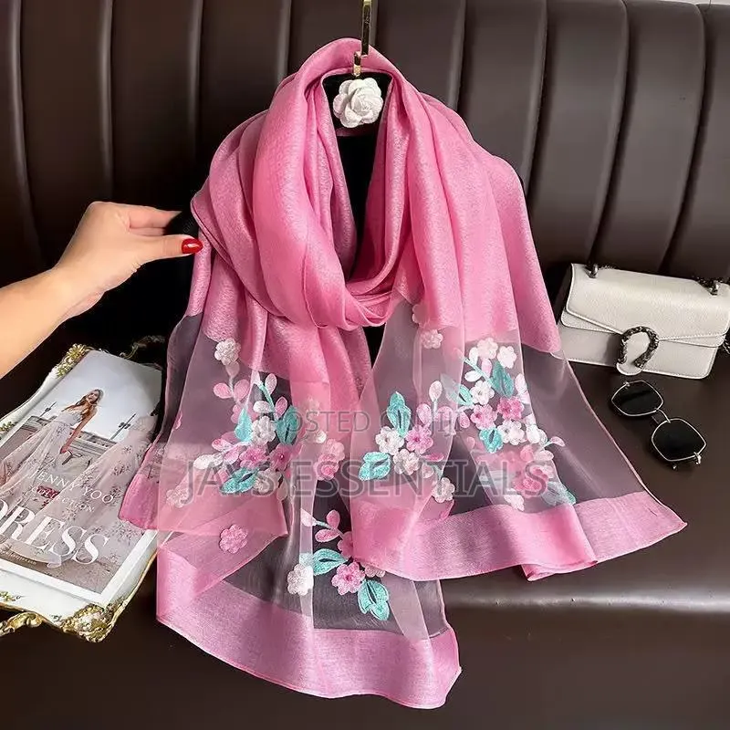 Elegant Embroidered Scarfs