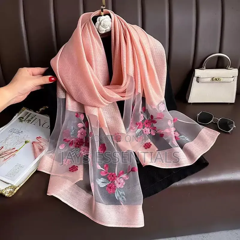 Elegant Embroidered Scarfs