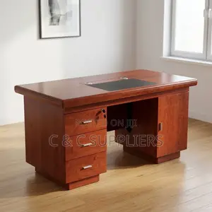 120CM Mahogany Study Table.