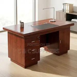 120CM Mahogany Study Table.