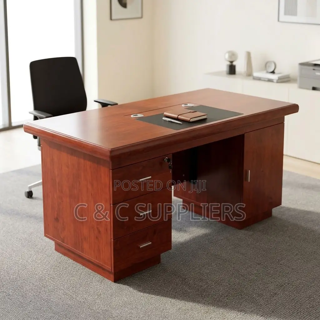 120CM Mahogany Study Table.
