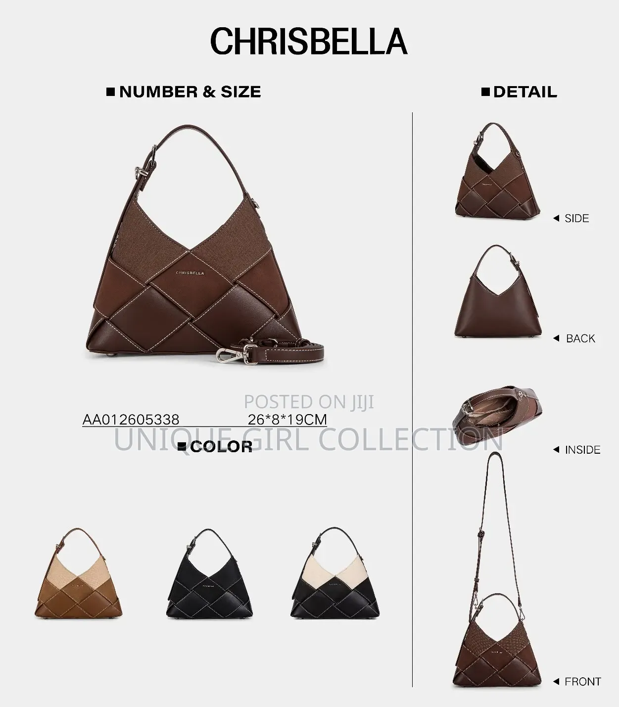 Chrisbella Patchwork Woven Hobo Bag – Trendy Multi-Texture Style