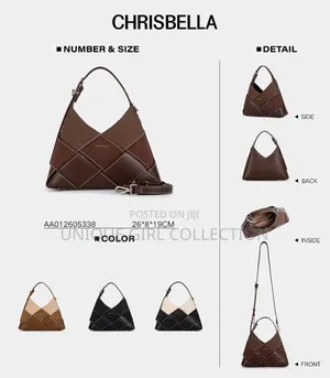 Chrisbella Patchwork Woven Hobo Bag – Trendy Multi-Texture Style